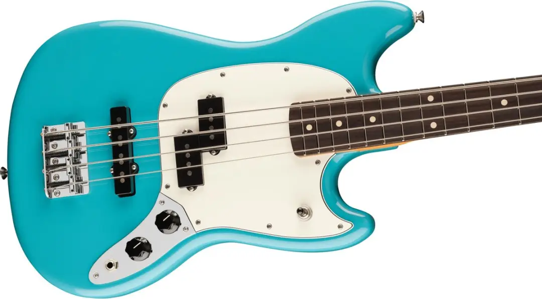 Fender Player II Mustang Bass PJ RW Aquatone Blue