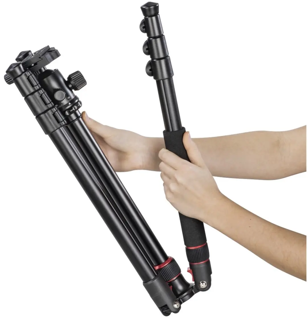 Hama TRA Duo Statief 165cm - Microfoon - 8kg - Tan