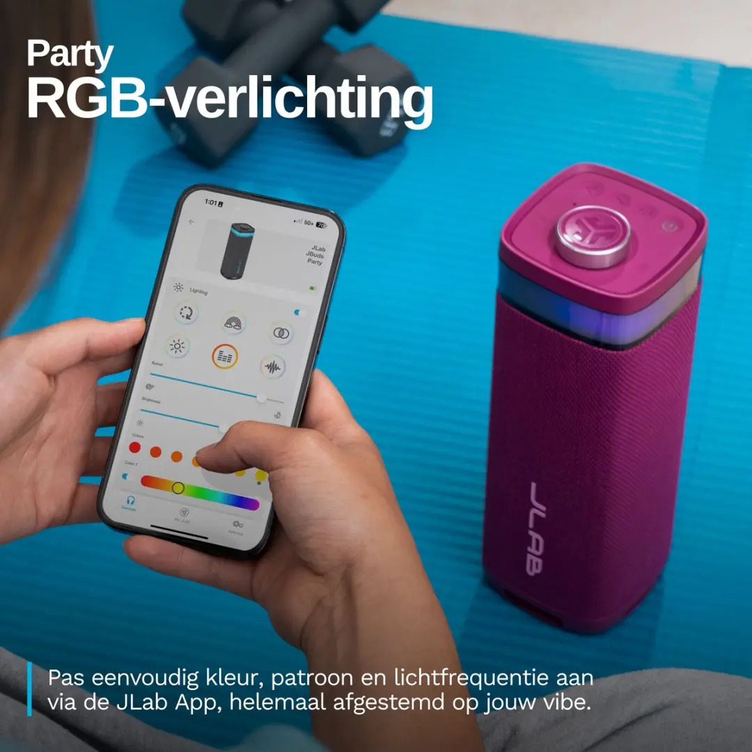 JLab Pop Mini IEUSBPOPRMUL123 Draadloze Speaker - 5W - Roze