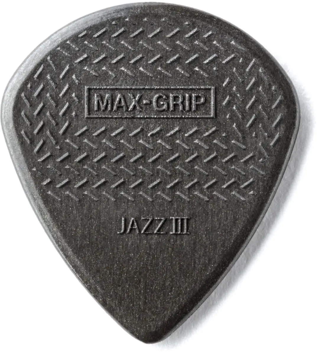 Dunlop 471P3C Max Grip Jazz III Carbon Fiber Plektrum - 6 Stuks - Grijs