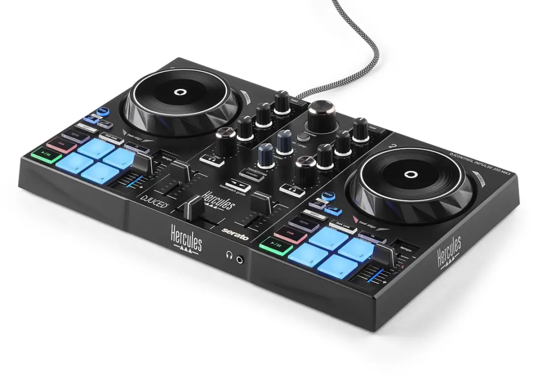 Hercules DJControl Inpulse 200 MK3 DJ-controller - 8 Pads - Zwart