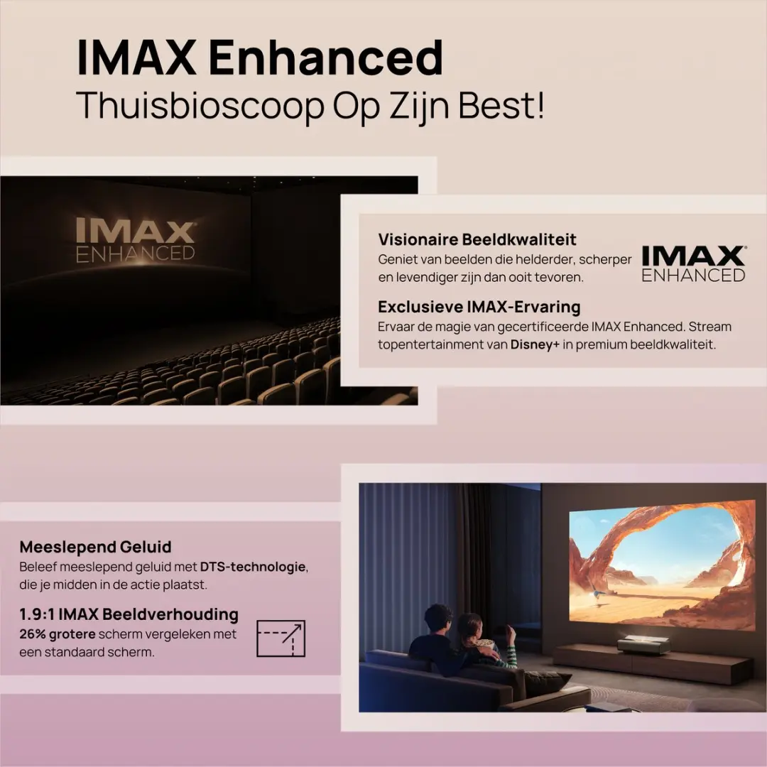 XGIMI Aura 2 4K UST Laser Projector - Dolby Vision - 2300 ISO Lumen - Grijs