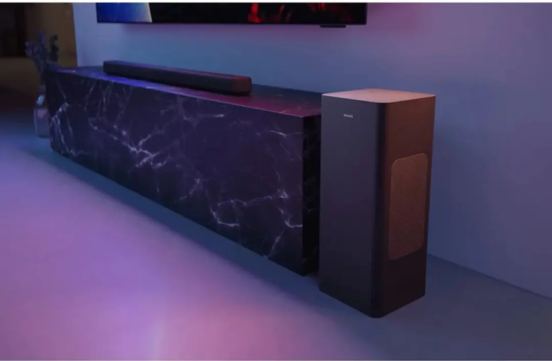 Philips TAB8301/10 Soundbar 3.1.2 - 380W - Draadloze Subwoofer - Gun Metal