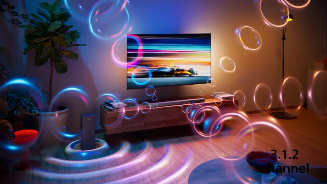 Philips TAB8301/10 Soundbar 3.1.2 - 380W - Draadloze Subwoofer - Gun Metal - afbeelding 6 van 6