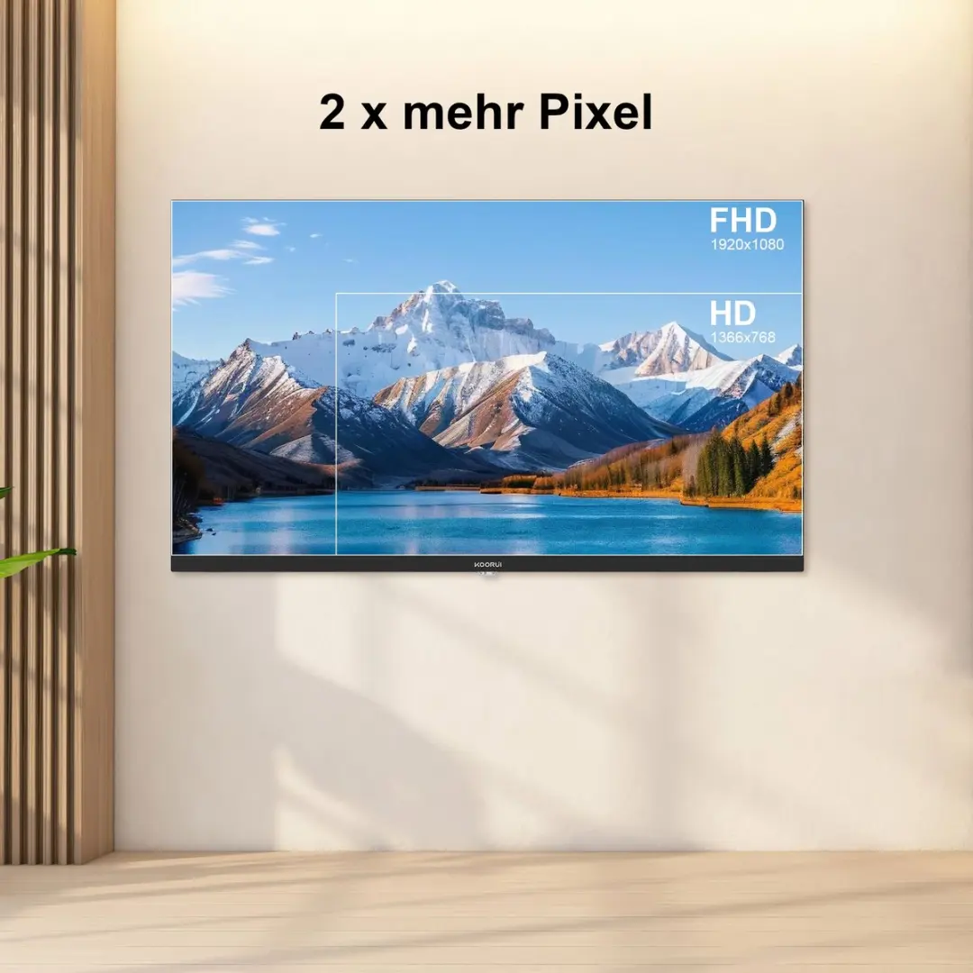 Koorui Smart TV K32Q1H-T8M 32 inch - Full HD - Zwart