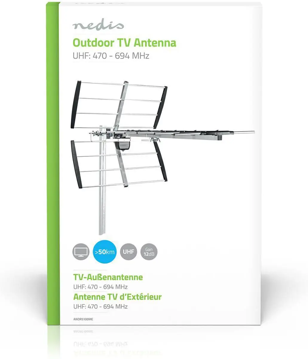 Nedis Buitenantenne UHF ANOR5100ME - ≥50 km - 12 dB