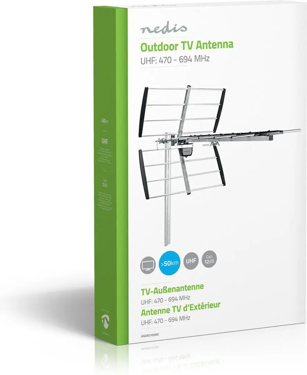 Nedis Buitenantenne UHF ANOR5100ME - ≥50 km - 12 dB - afbeelding 6 van 6