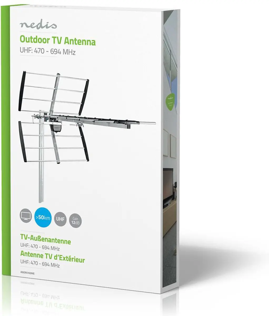 Nedis Buitenantenne UHF ANOR5100ME - ≥50 km - 12 dB
