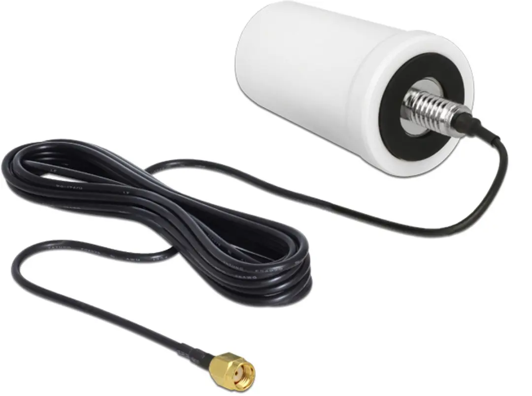 Delock WLAN-antenne RP-SMA 802.11 AC/A/H/B/G/N 3m - Omnidirectioneel - Wit