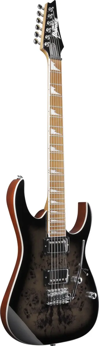 Ibanez Gio GRG220PA1 Elektrische Gitaar - Transparent Brown Black Burst