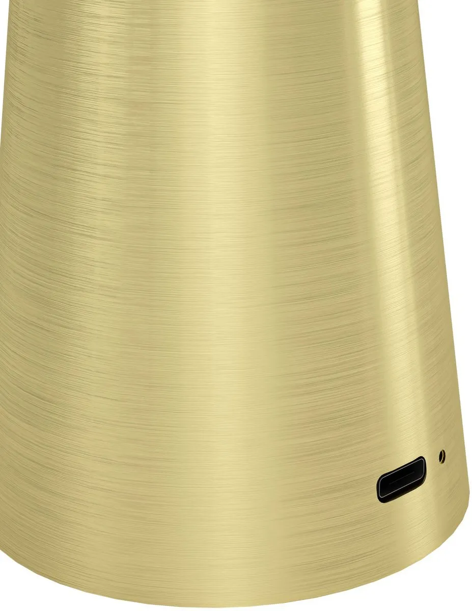 Eglo Piccola Oplaadbare Tafellamp - Goud - 28 cm - Instelbaar Wit Licht