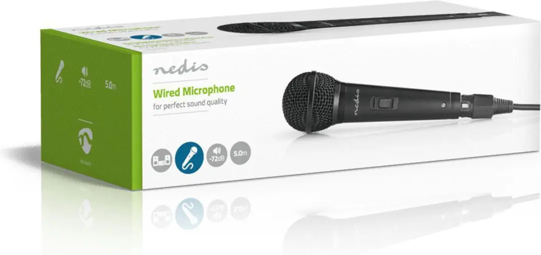 Nedis MPWD25BK Cardioïde Microfoon - 5m - Zwart - afbeelding 6 van 6