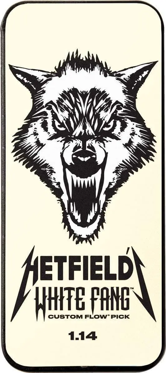 Dunlop James Hetfield Metallica White Fang Plectrumblik 1.14mm