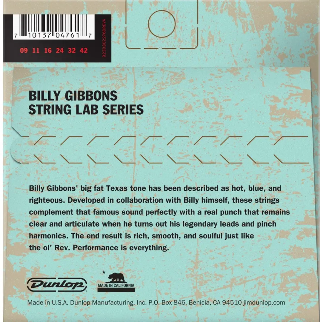 Dunlop Rev Willys RWN0942 Snaarenset - 6 Stuks - Nikkel
