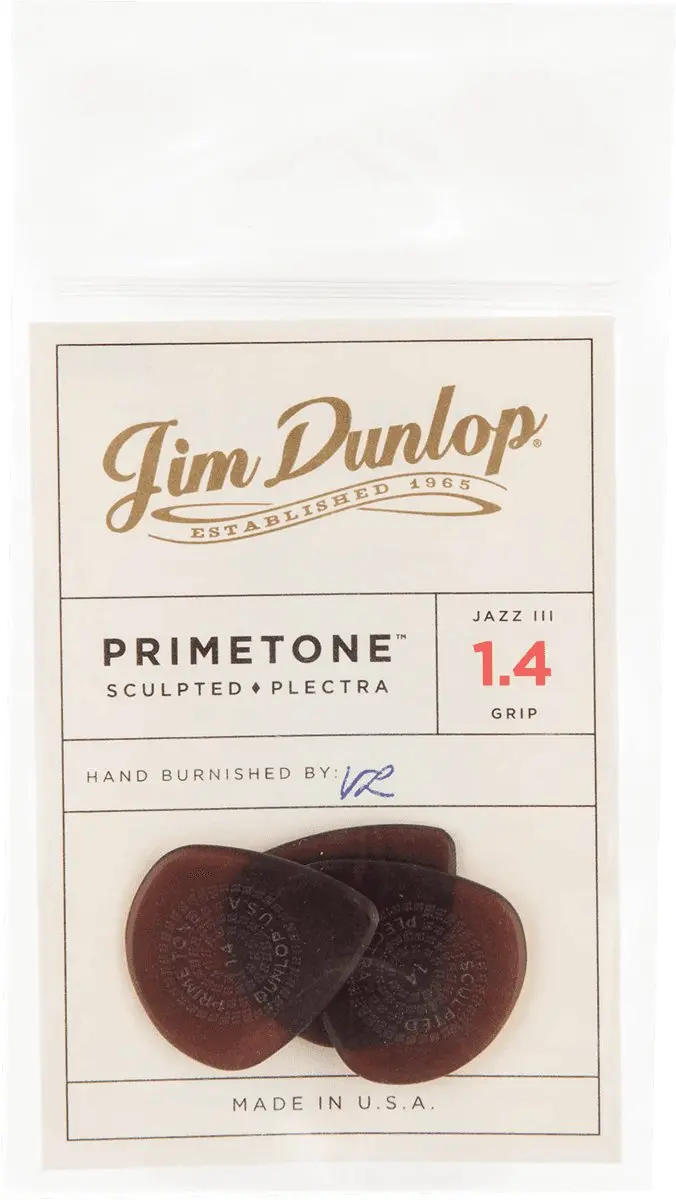 Dunlop Primetone Jazz III Plectrumset 1,40mm