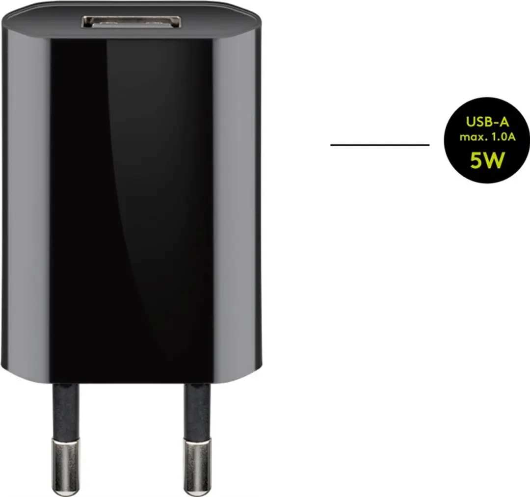 Goobay 44994 Universele Oplader 5W - USB Type-A to Lightning - Zwart