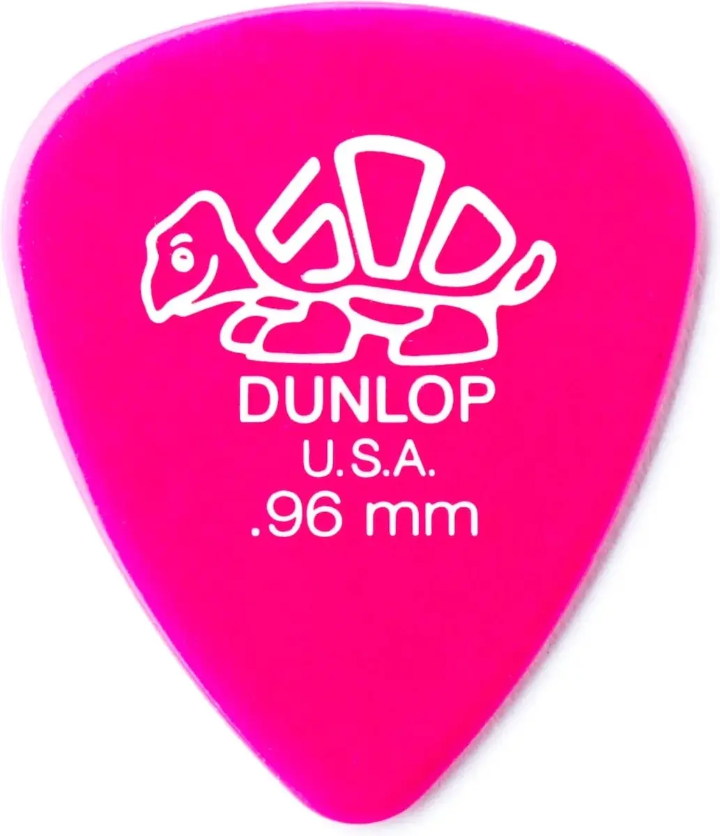 Dunlop 41R96 Delrin 500 Plectrumset - 0.96mm - 72 Stuks - Roze