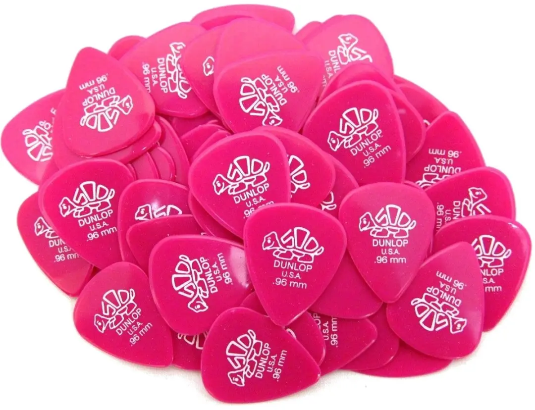 Dunlop 41R96 Delrin 500 Plectrumset - 0.96mm - 72 Stuks - Roze