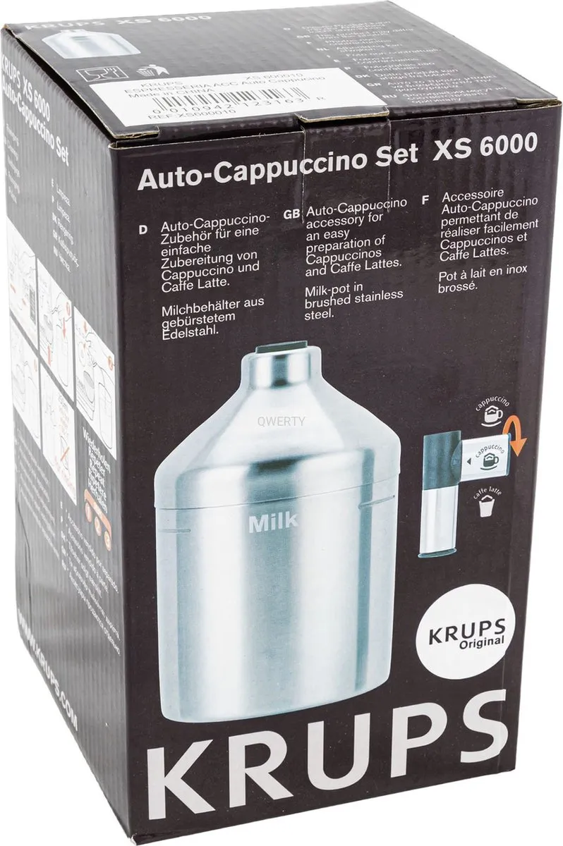 Krups XS6000 Melkopschuimer - RVS