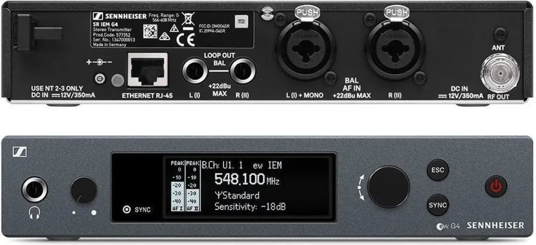 Sennheiser IEM G4-A Draadloos Monitoring Systeem - Grijs