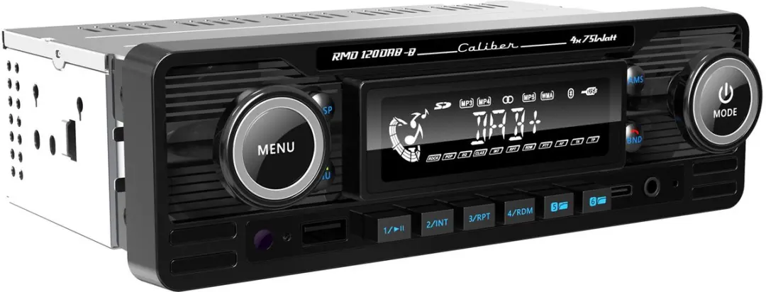 Caliber RMD120DAB-BT Autoradio - DAB/DAB+ - 4x75W - USB/SD/AUX - Dark Chrome - afbeelding 6 van 6