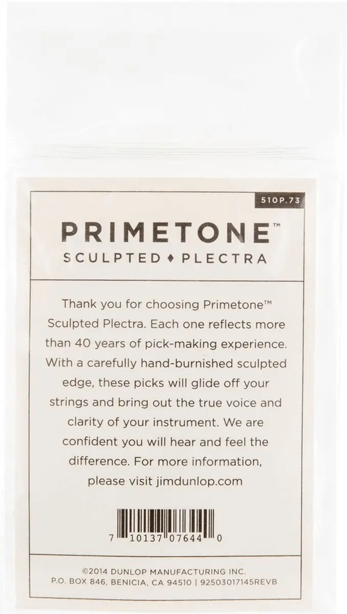 Dunlop Primetone 0,73mm Plectrumset - 3 Stuks