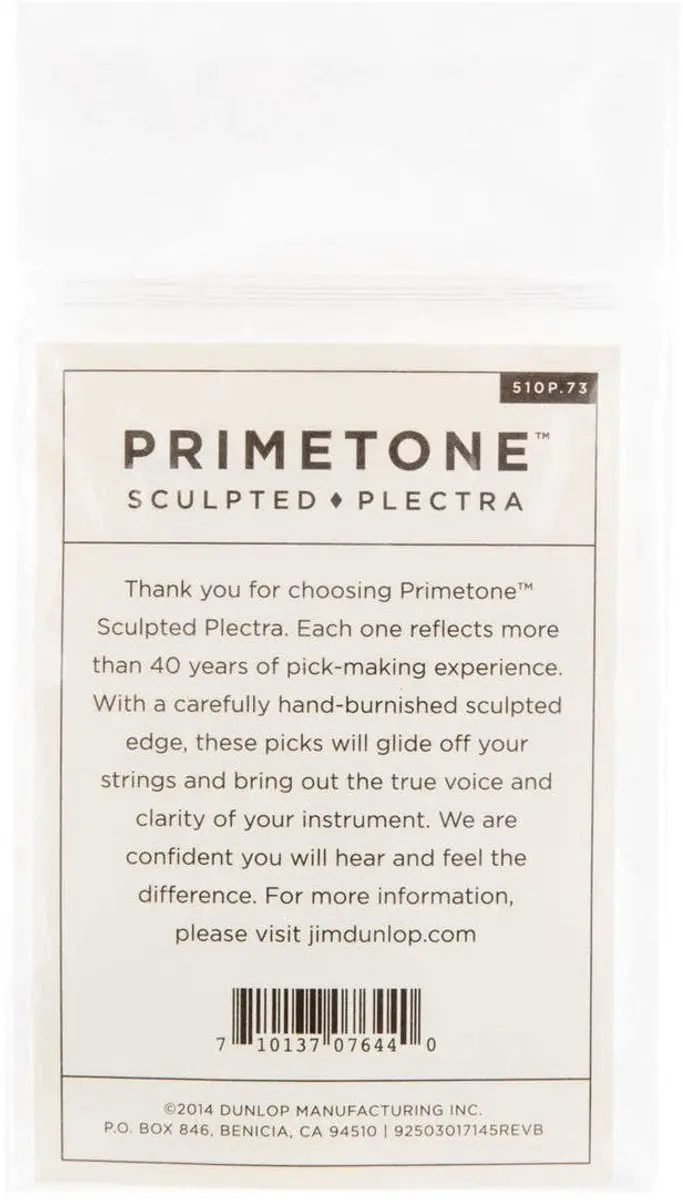 Dunlop Primetone 0,73mm Plectrumset - 3 Stuks