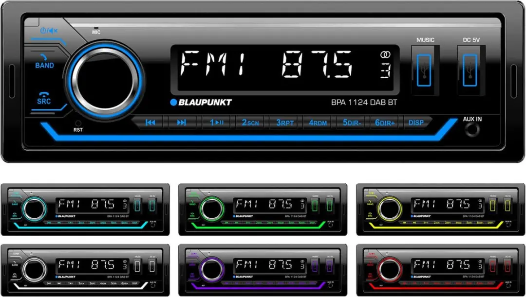 Blaupunkt BPA 1124 DAB BT Autoradio - 4x50W - Retro