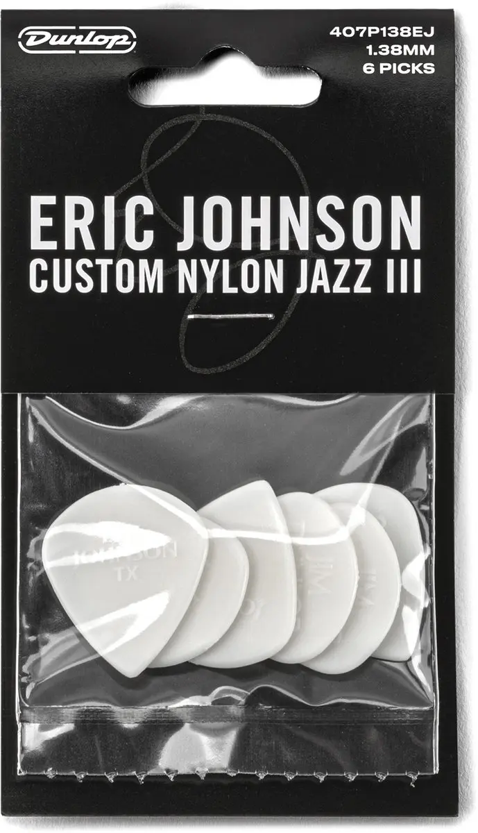 Dunlop Eric Johnson Nylon Jazz III Plectrum 1.38mm