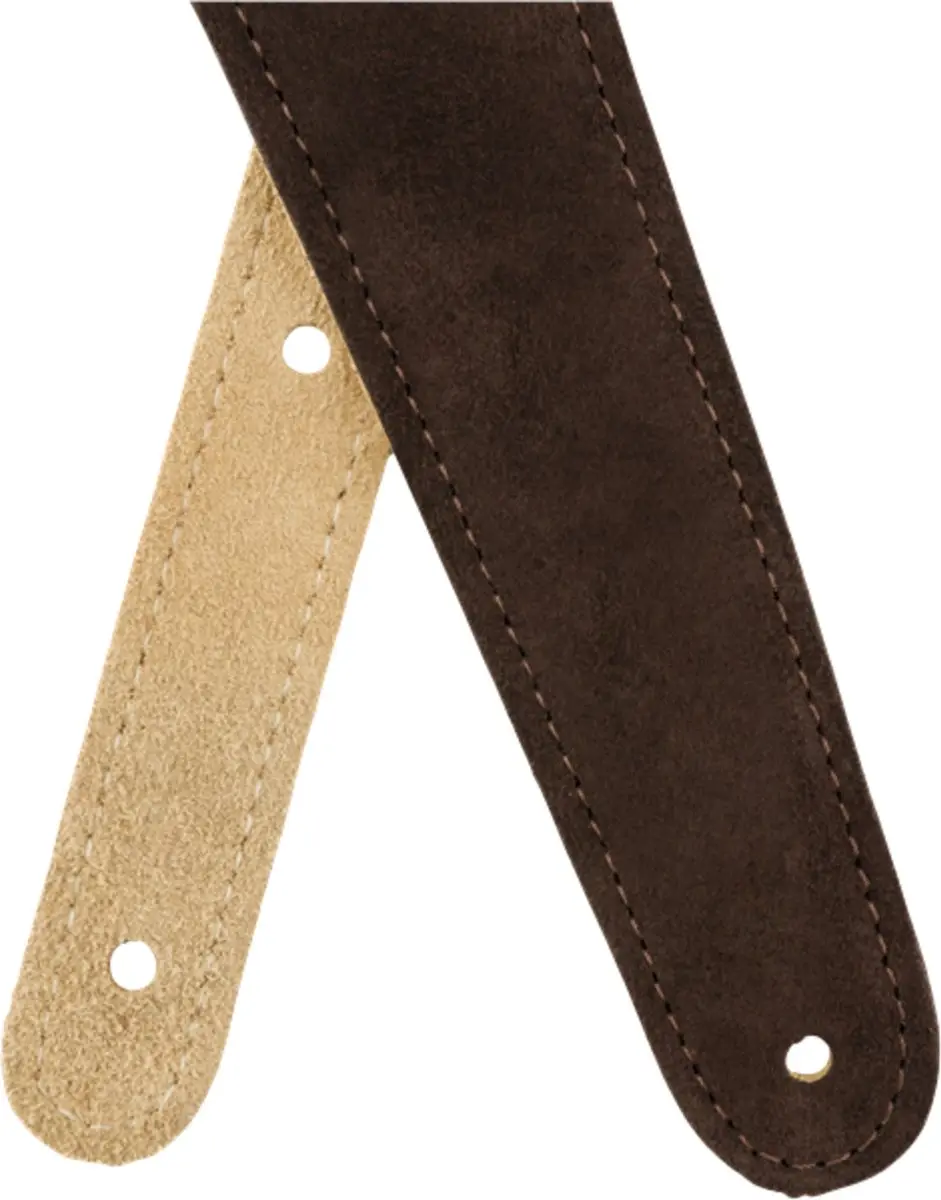 Fender Reversible Suede Gitaarband - Bruin/Geelbruin