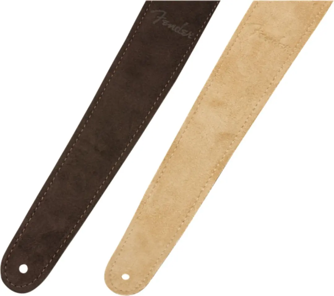 Fender Reversible Suede Gitaarband - Bruin/Geelbruin
