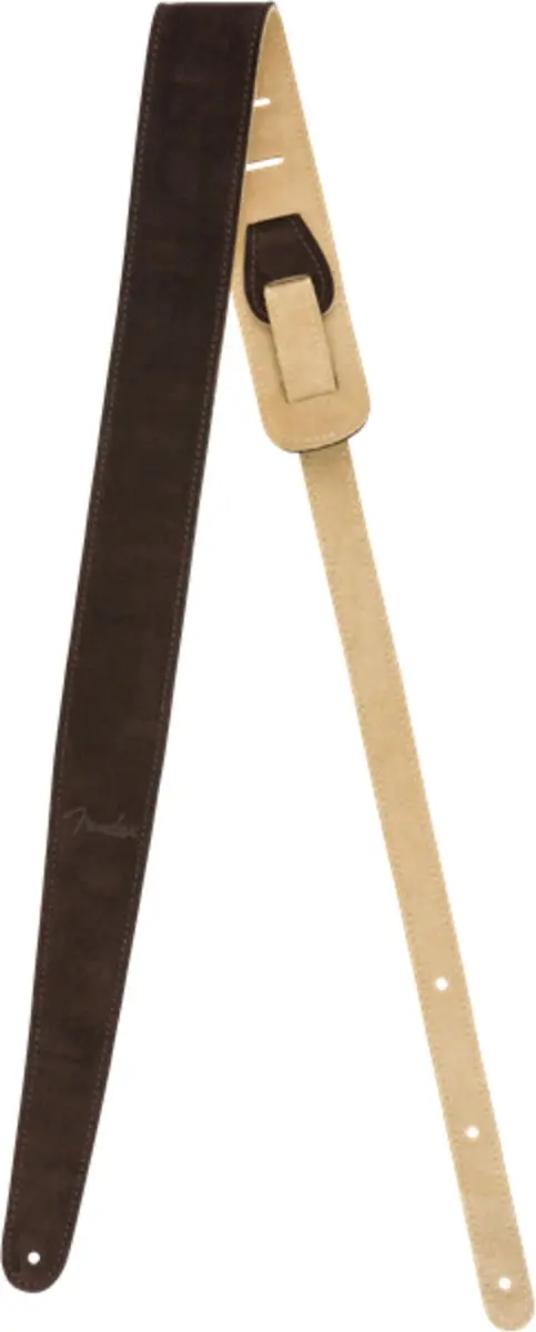 Fender Reversible Suede Gitaarband - Bruin/Geelbruin - afbeelding 6 van 6