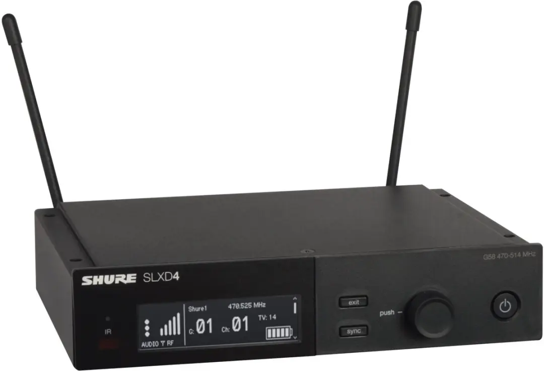 Shure SLXD24E/B87A Draadloos Systeem - Handheld Microfoon 823-865 MHz - afbeelding 6 van 6