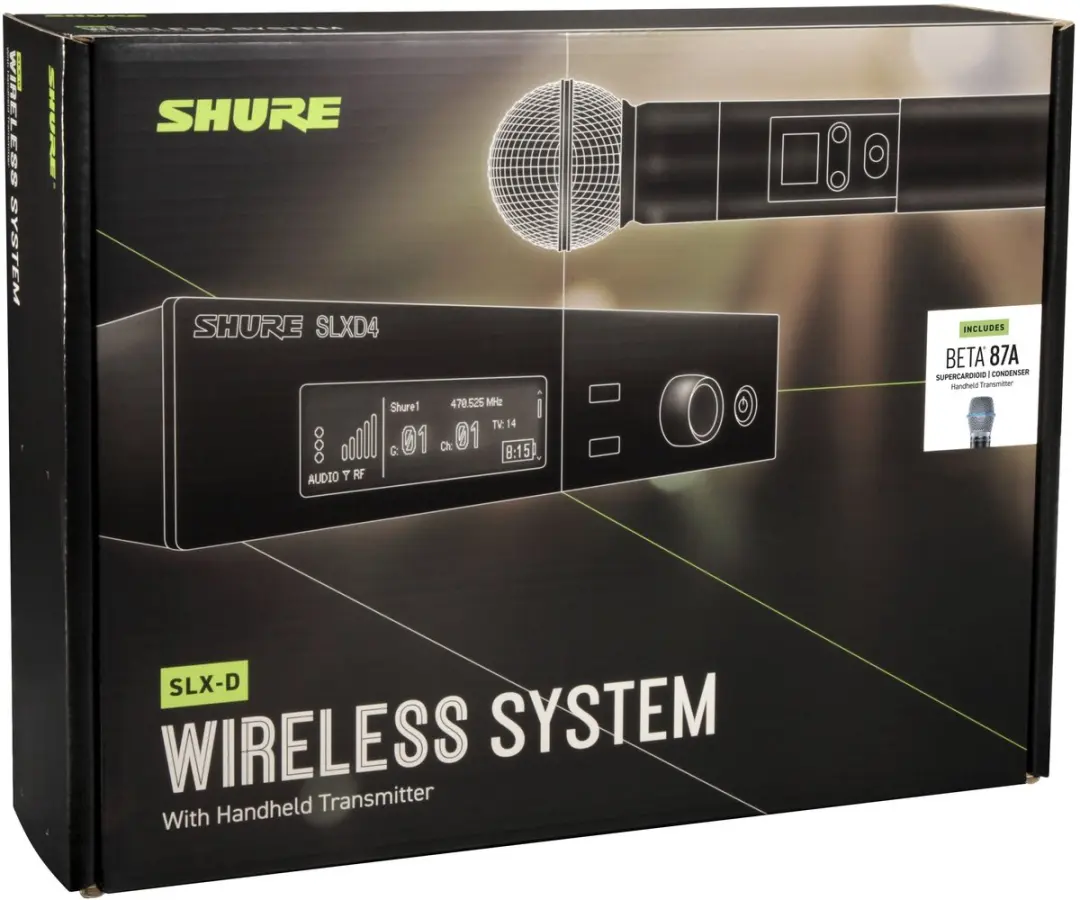 Shure SLXD24E/B87A Draadloos Systeem - Handheld Microfoon 823-865 MHz