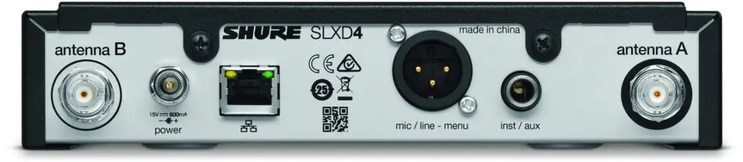 Shure SLXD24E/B87A Draadloos Systeem - Handheld Microfoon 823-865 MHz