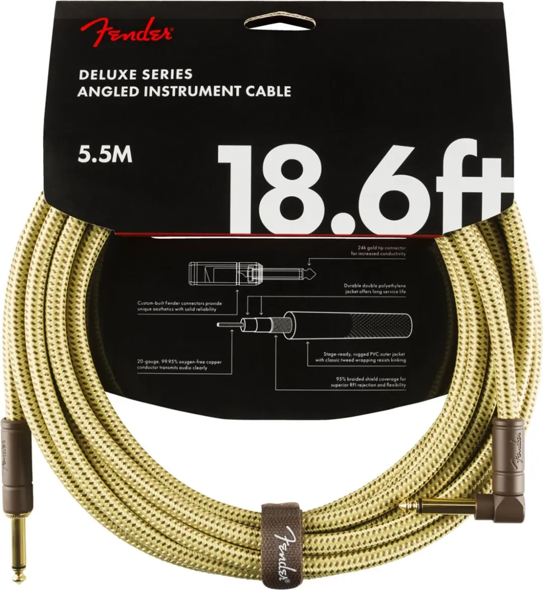 Fender Deluxe Series Instrumentenkabel 5.5m