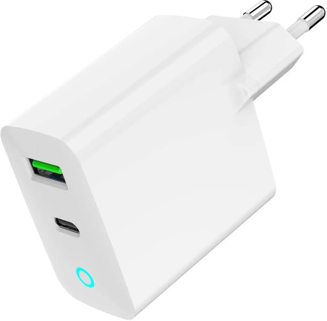 Gembird TA-UC-PDQC20L-W-01 USB-C Snellader 38W - 2 Poorten - Wit - afbeelding 6 van 6