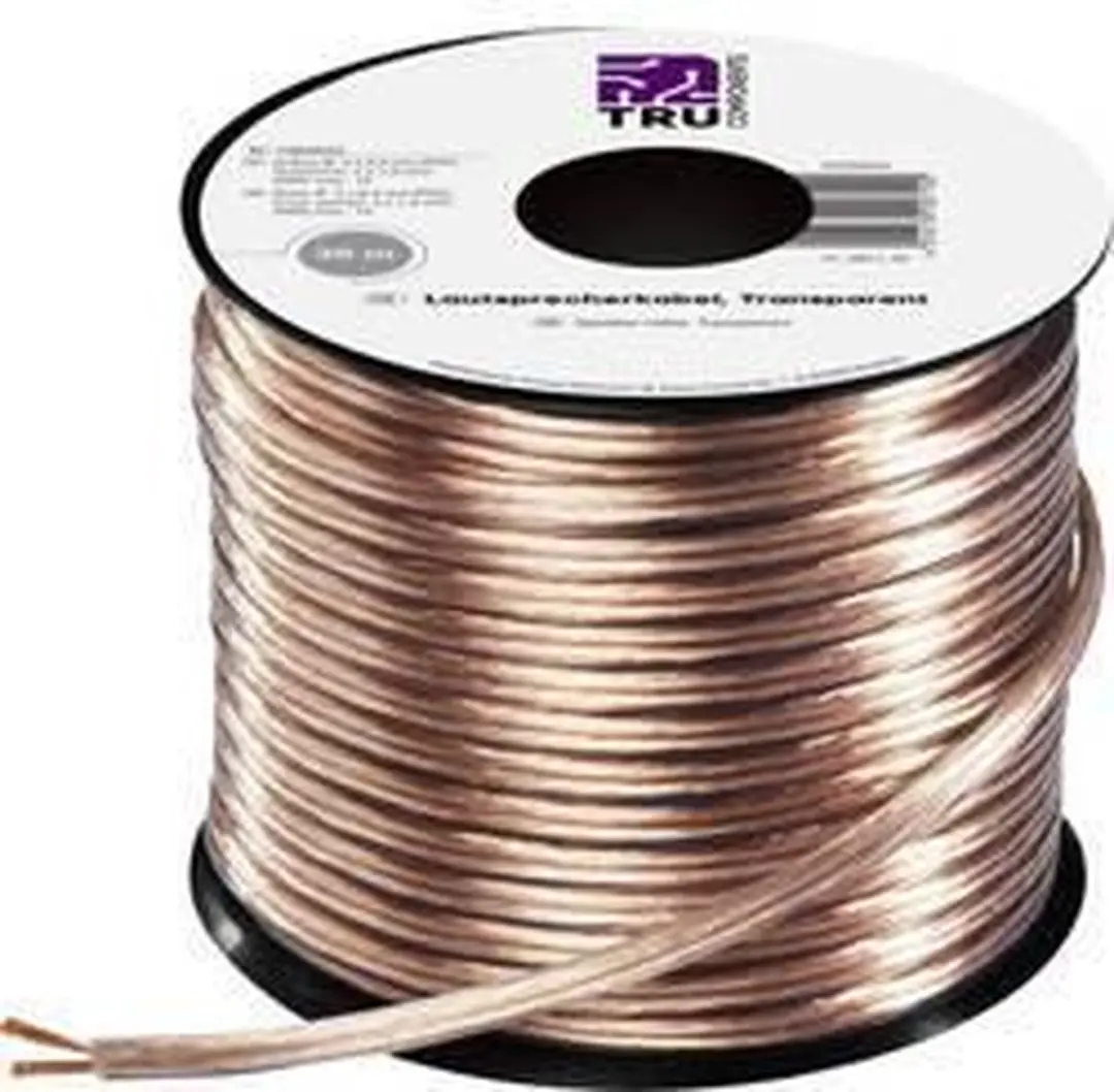 Tru Components Luidsprekerkabel 1564533 2x1.5mm² - 30m - Transparant