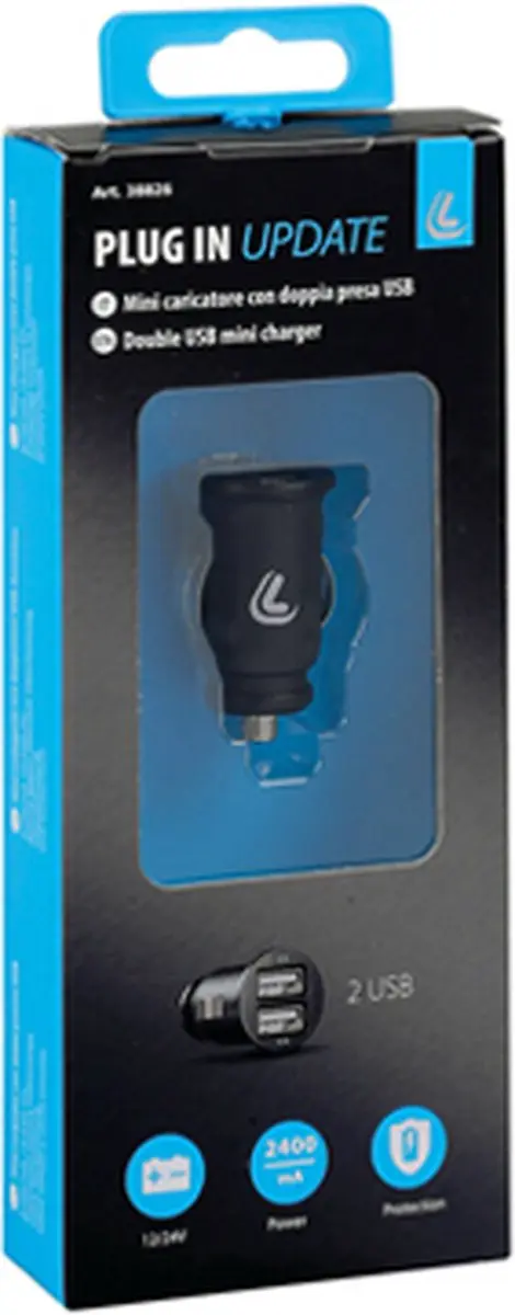 Lampa 38826 Oplader Universeel - 2x USB - Zwart - afbeelding 4 van 6