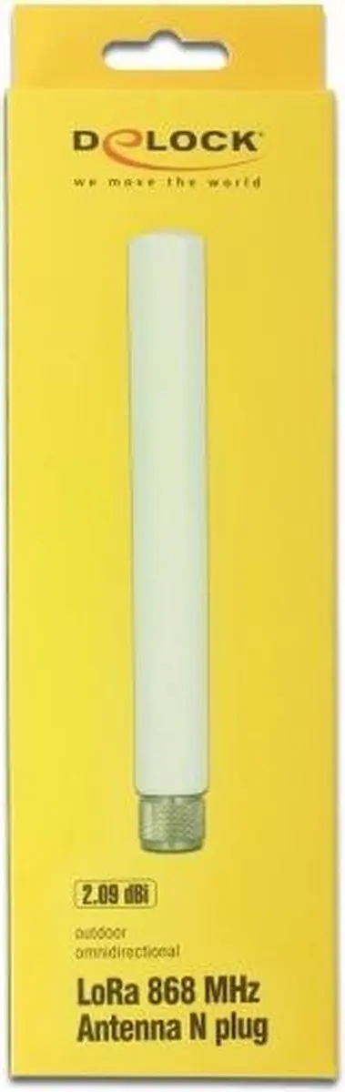 Delock LoRa 868MHz Antenne N-plug 2.09dBi - Wit