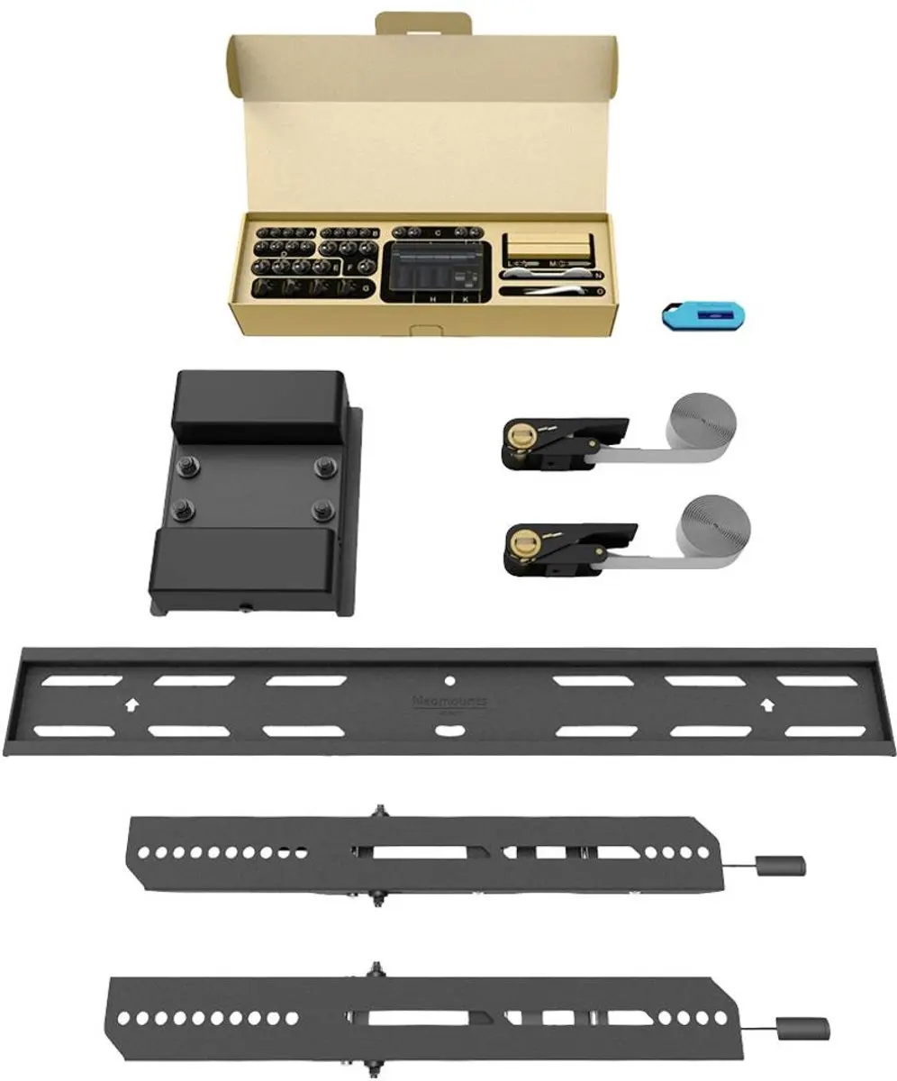 Neomounts WL35S-910BL16 TV-pilaarsteun 40-75" - Kantelbaar - 50 kg - Zwart