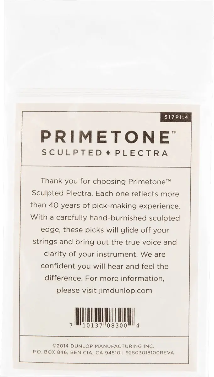 Dunlop Jim Dunlop Primetone Plectrum Small Tri 1.40mm - 3 Stuks