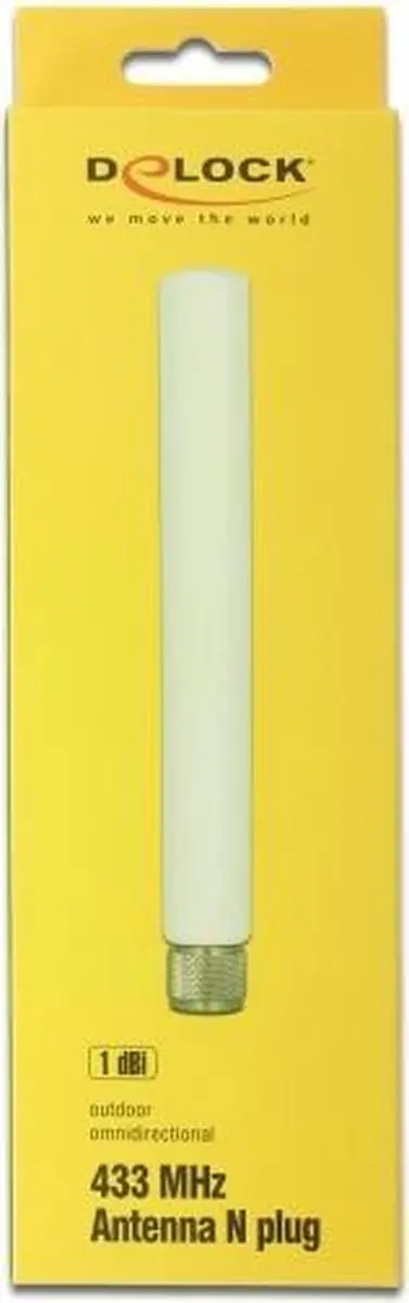 Delock 433 MHz Antenne N-plug 1,45 dBi - Wit - afbeelding 2 van 3