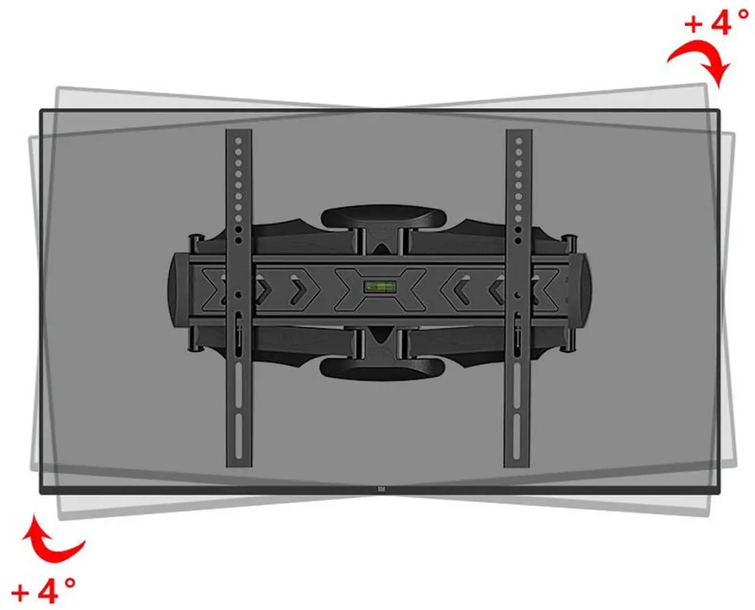 Gembird WM-58ST-01 Full-Motion TV Wandbeugel 32-58" - VESA tot 400x400mm - Zwart - afbeelding 6 van 6