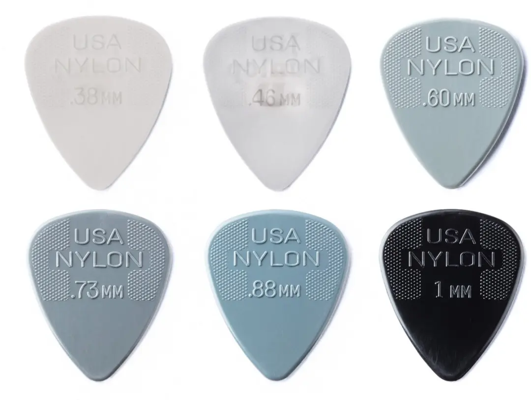 Dunlop PVP44 Nylon Plectrum - 12 Stuks (0.38mm-1.0mm)