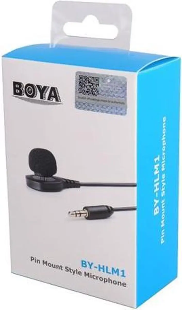 Boya BY-HLM1 Kraagmicrofoon - Camera - Zwart
