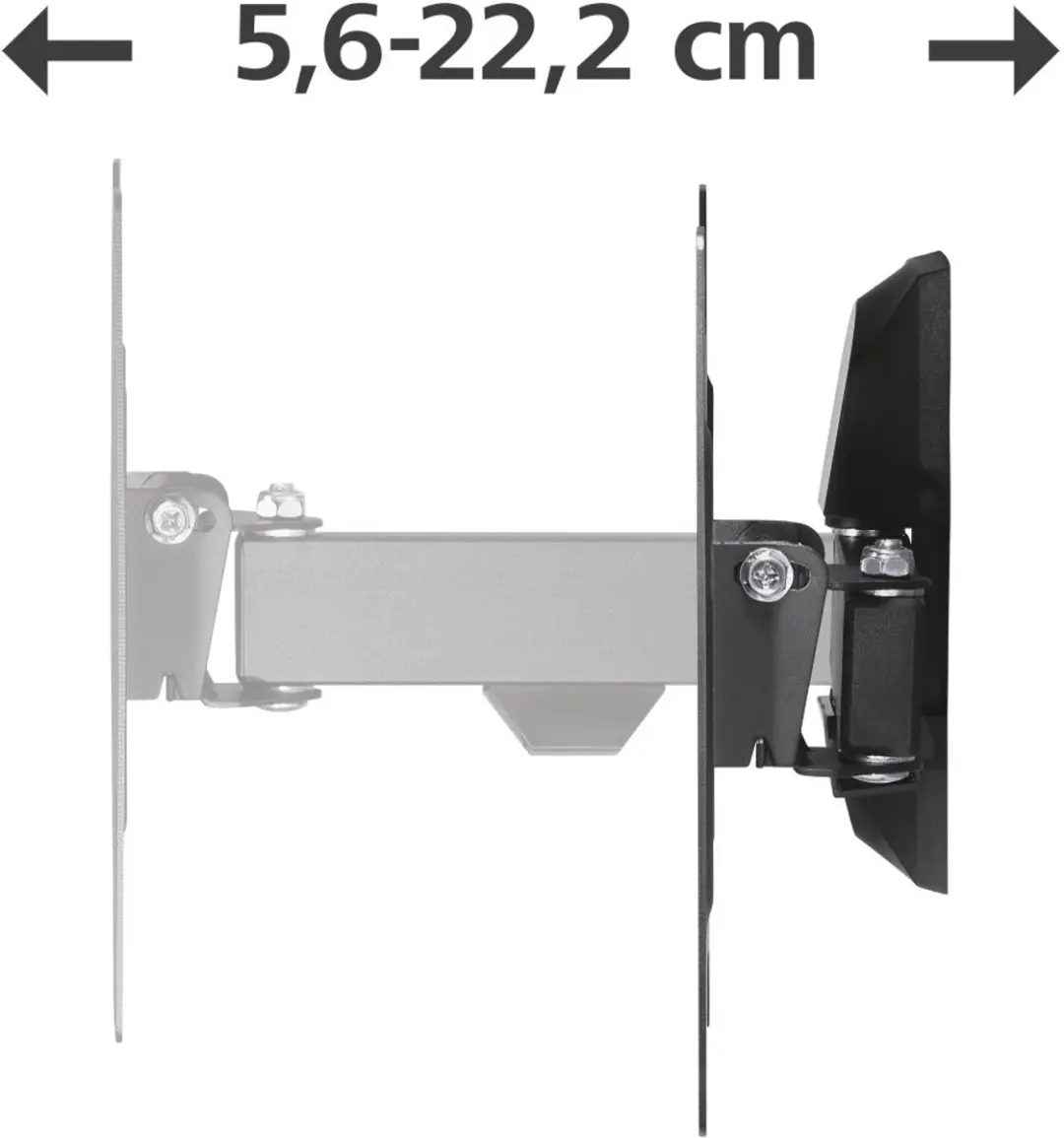 Hama TV Beugel Draai/Kantelbaar 00220821 - 19-48" - 20kg - VESA 200x200 - Zwart