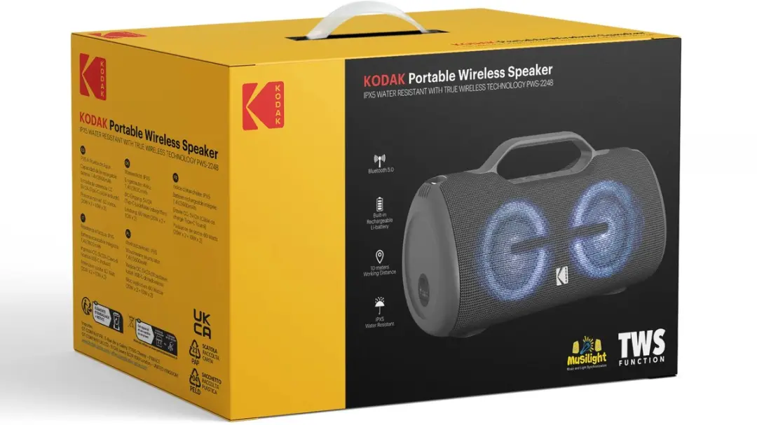 Kodak PWS-2248 Bluetooth Luidspreker - 60W - Noir