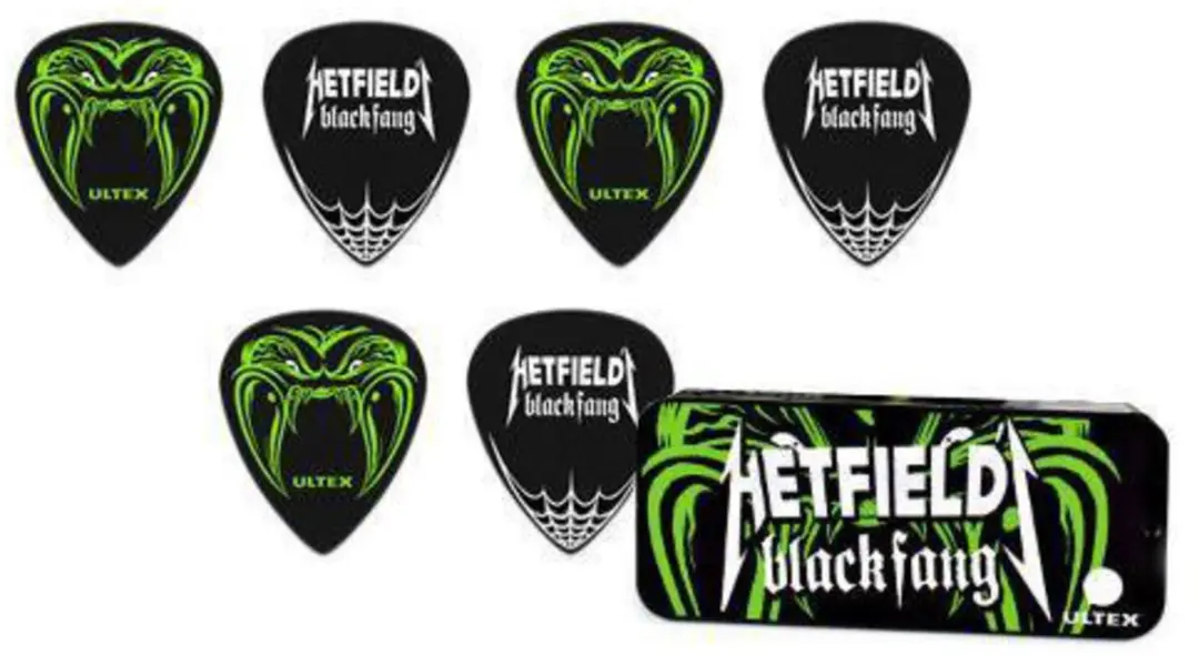 Dunlop James Hetfield Metallica Black Fang Plectrums 1.14mm
