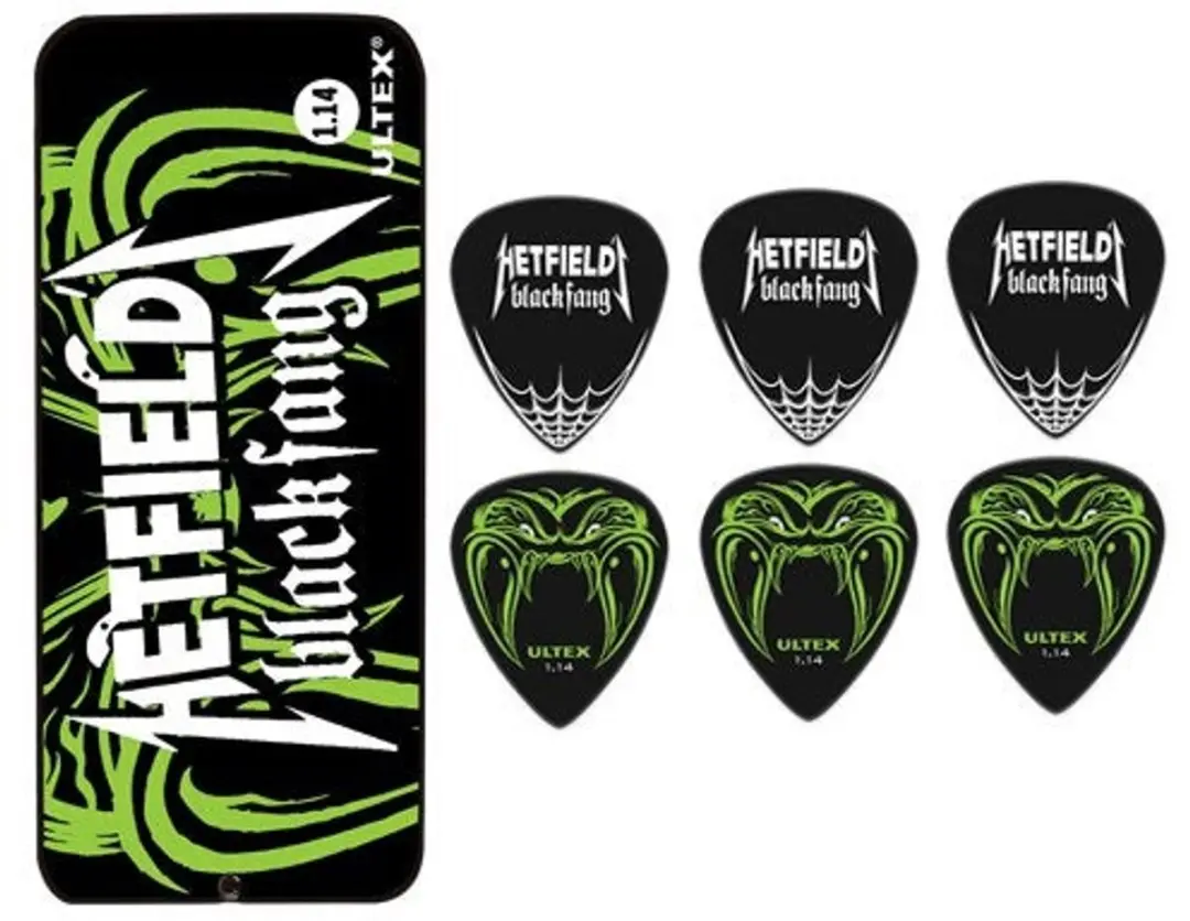 Dunlop James Hetfield Metallica Black Fang Plectrums 1.14mm